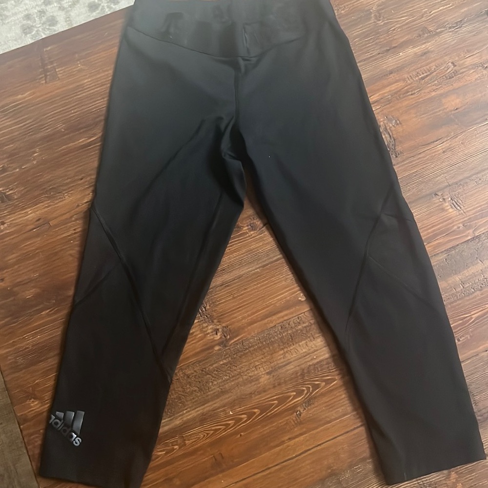 Adidas running leggings, black, small